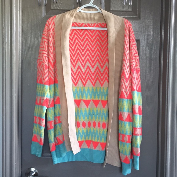 Aztec Print Cardigan - Picture 1 of 4